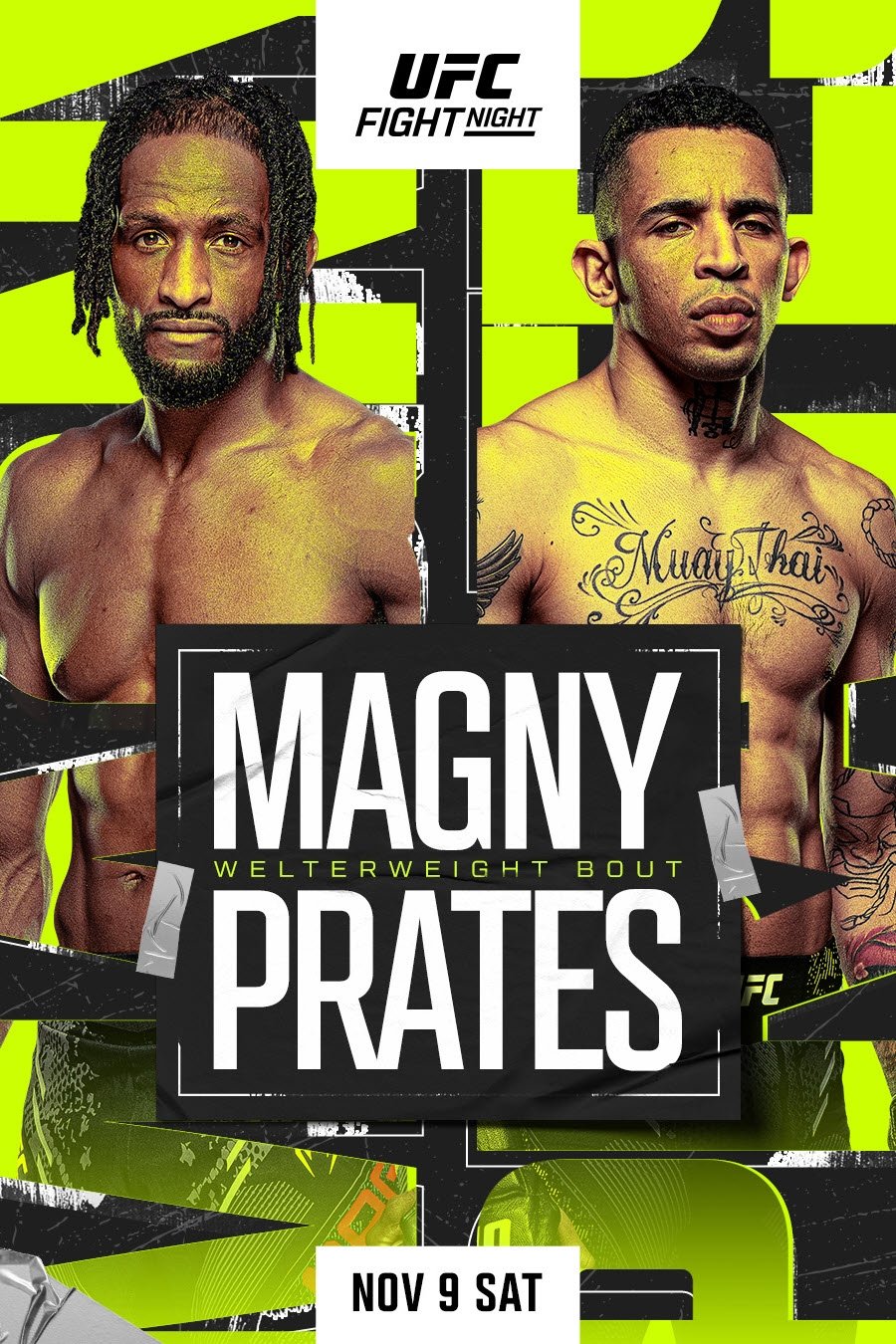 UFC Fight Night 247 Magny Vs. Prates Poster Print