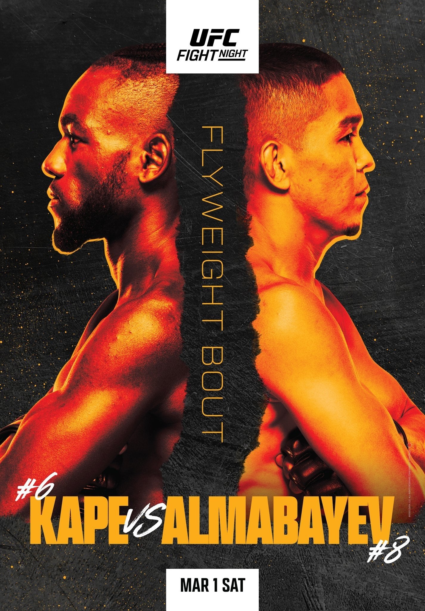 UFC Fight Night 253 Kape Vs. Almabayev Poster Print