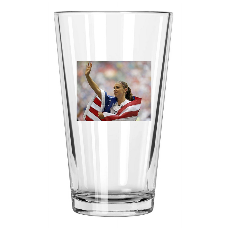 Usa Soccer Alex Morgan Photo Fifa Olympics Pint Beer Drinking Glass