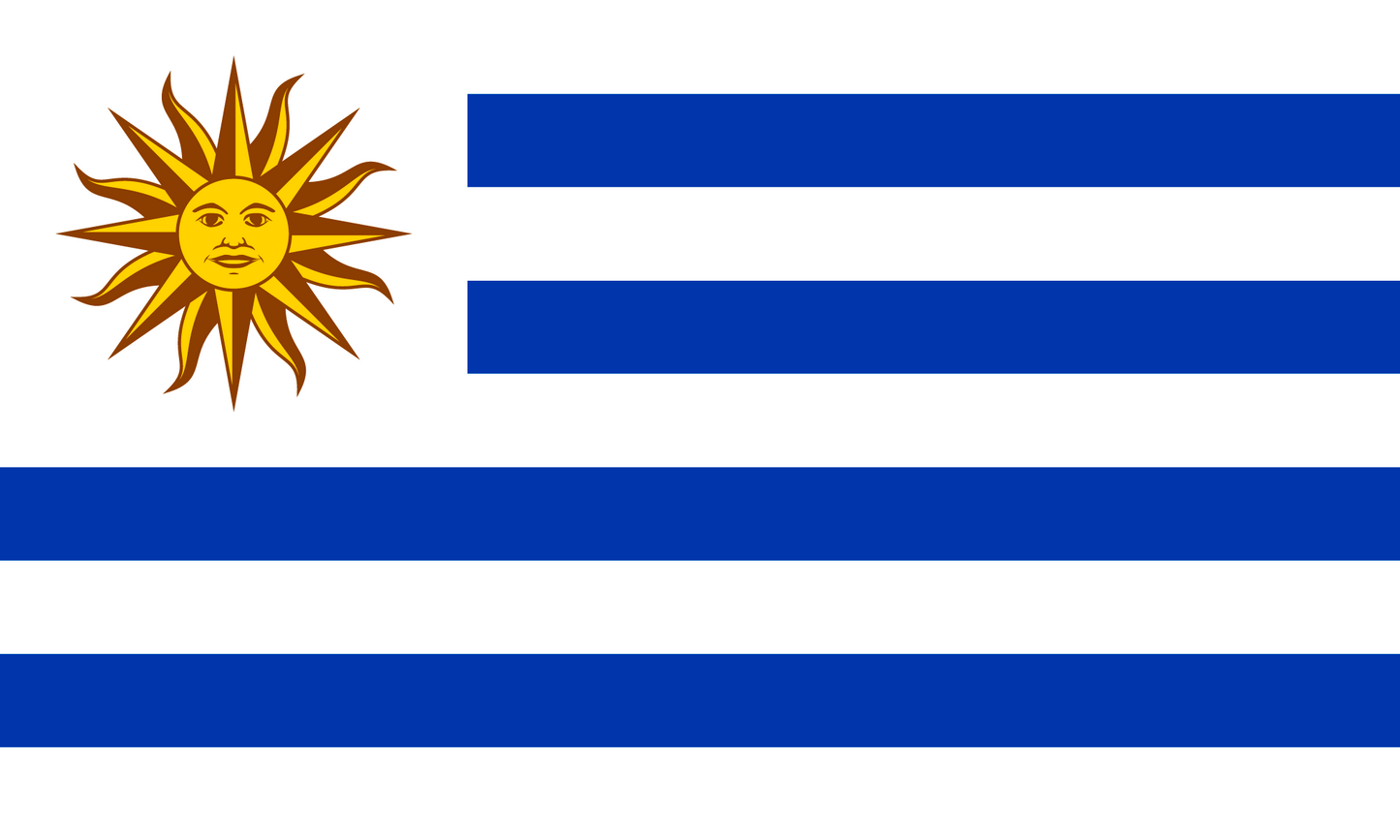 Uruguay Flag Print Poster