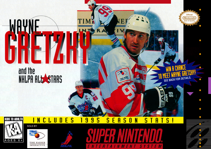 Wayne Gretzky And The Nhlpa All Stars (Usa) Snes Print Poster