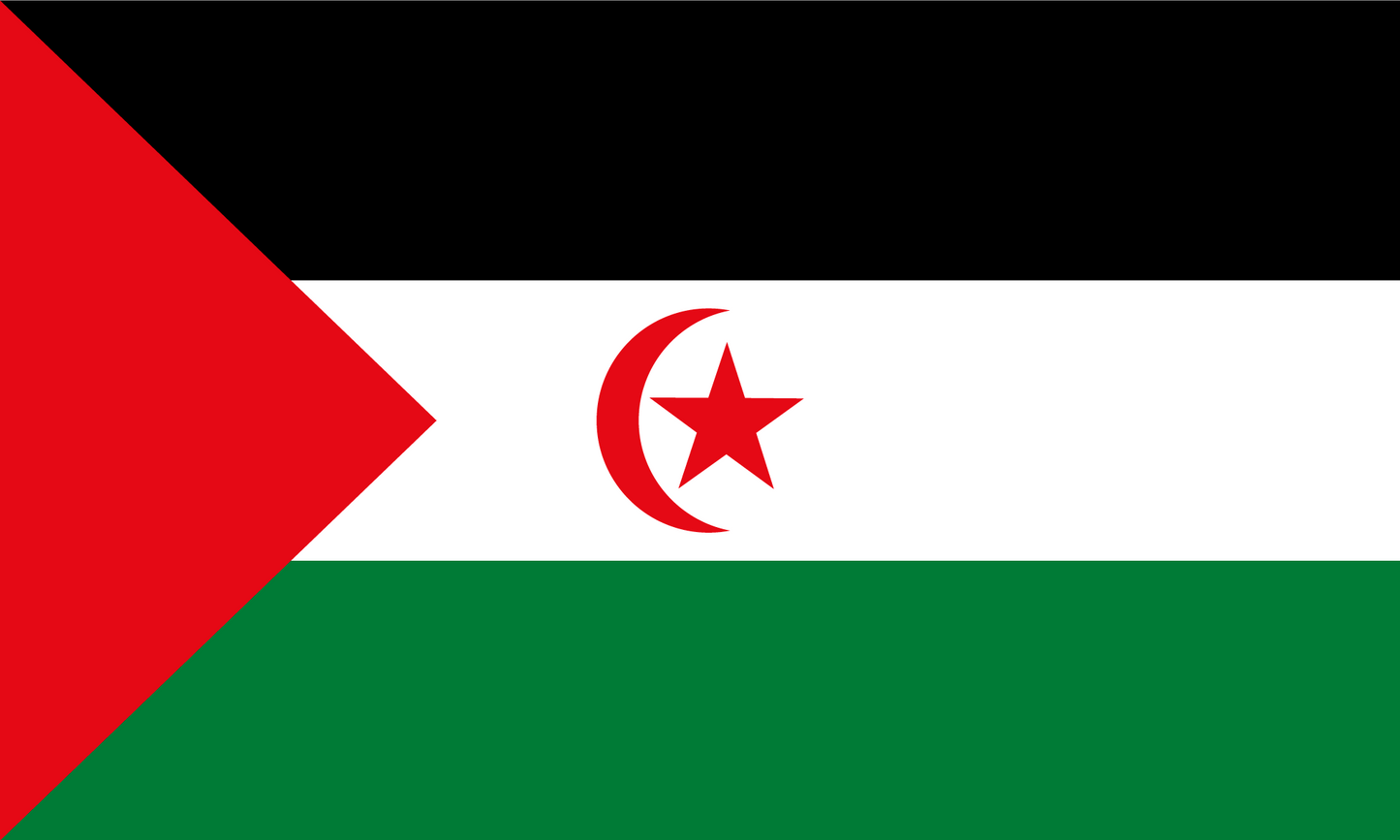 Western Sahara Flag Print Poster