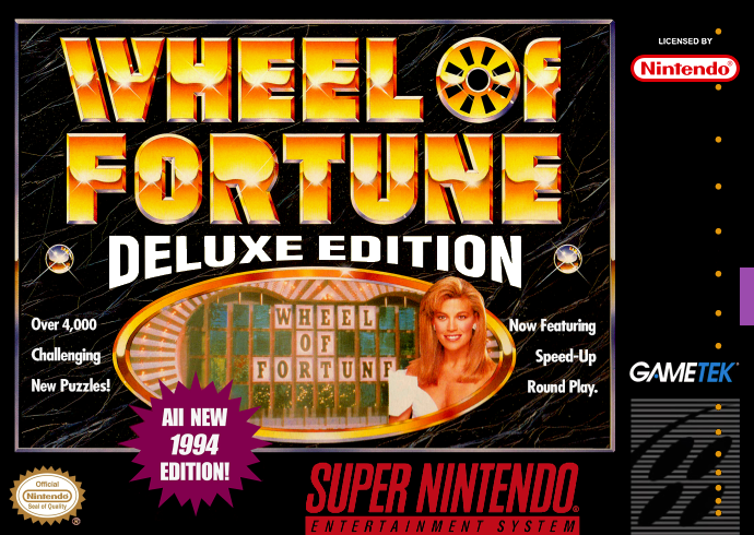 Wheel Of Fortune Deluxe Edition (Usa) Snes Print Poster