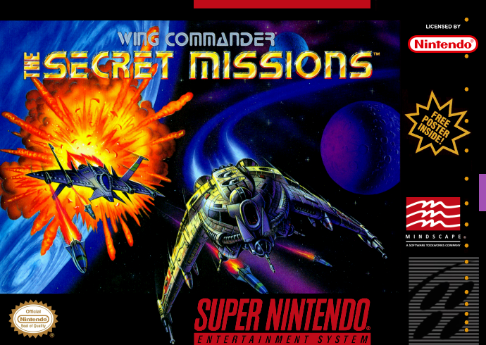 Wing Commander The Secret Missions (Usa) Snes Print Poster