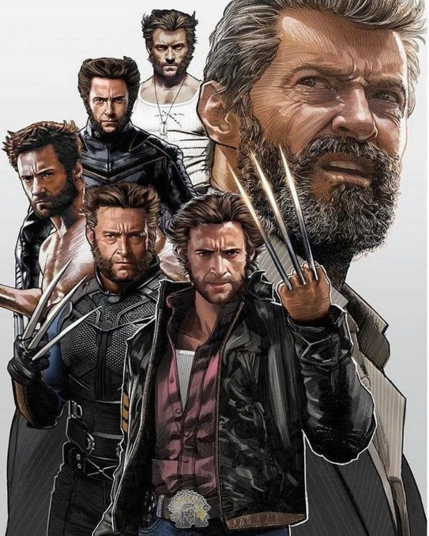 Wolverine Claws Portrayals 985 Print Poster