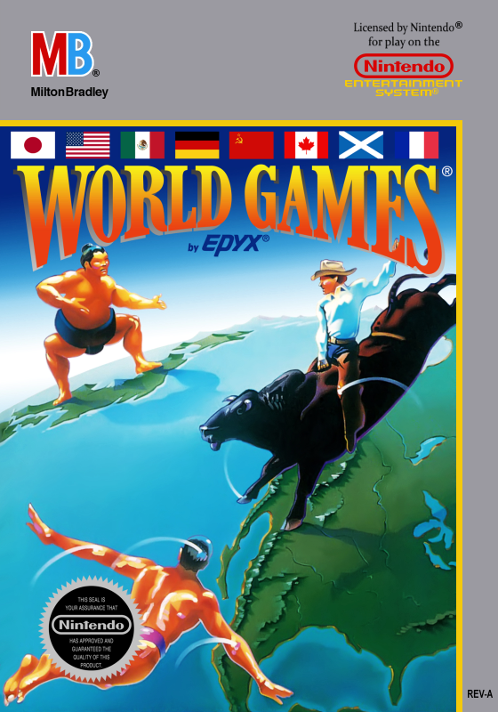 World Games (Usa) Nes Print Poster