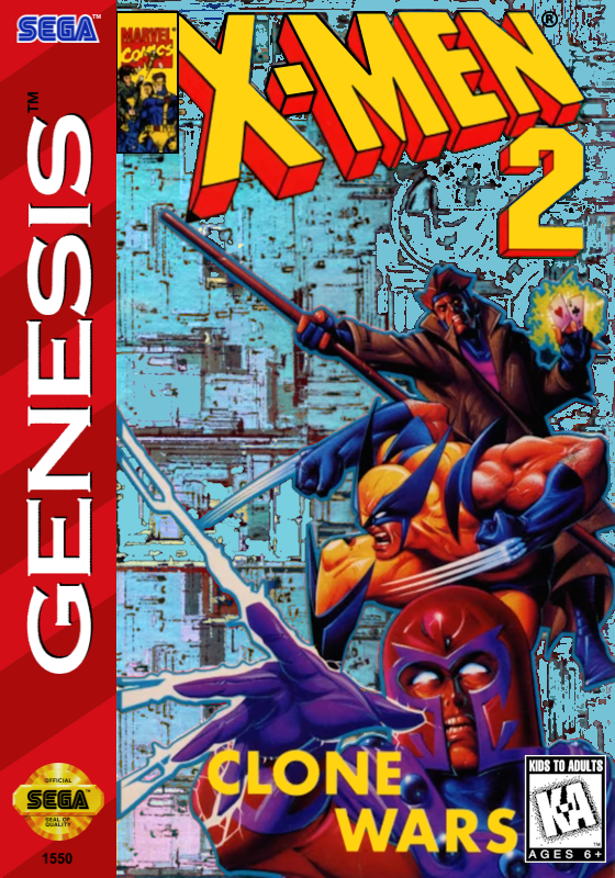 X Men 2 Clone Wars (Usa) Genesis Print Poster