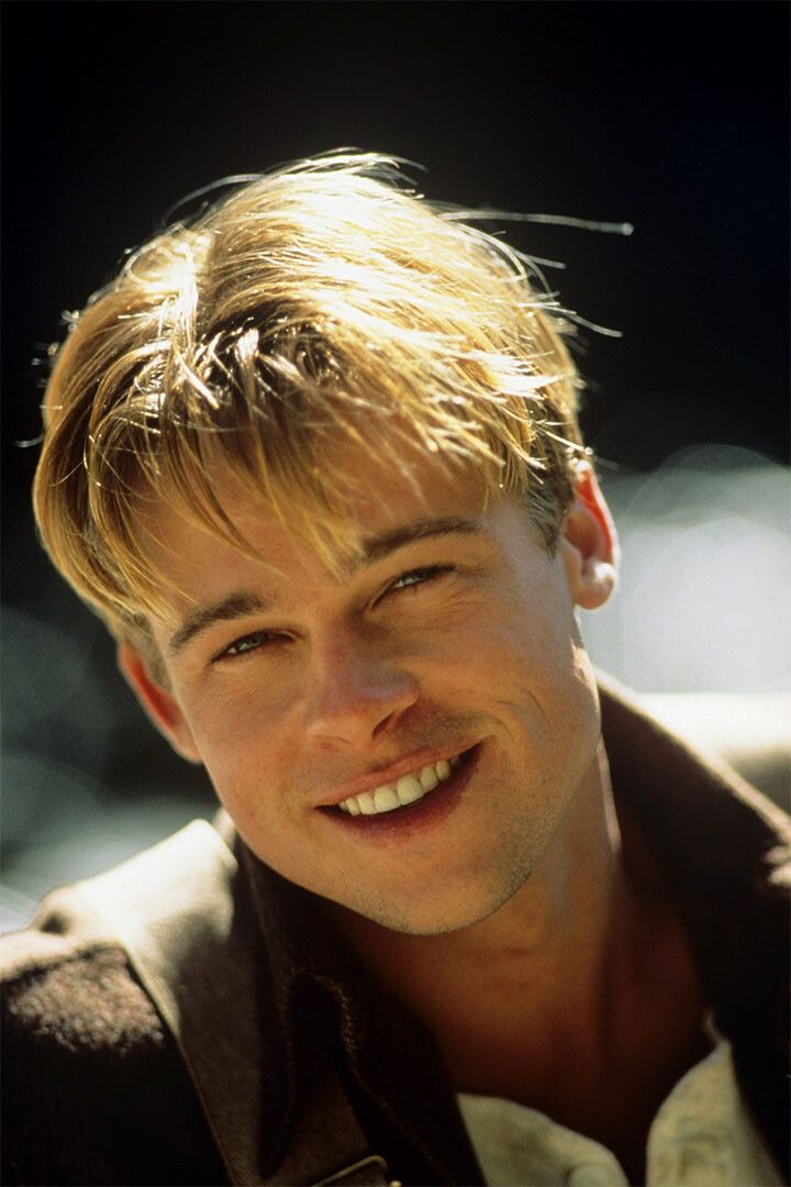 Young Actor Brad Pitt Youth Photo Painting Wall Art Home Decor Poster