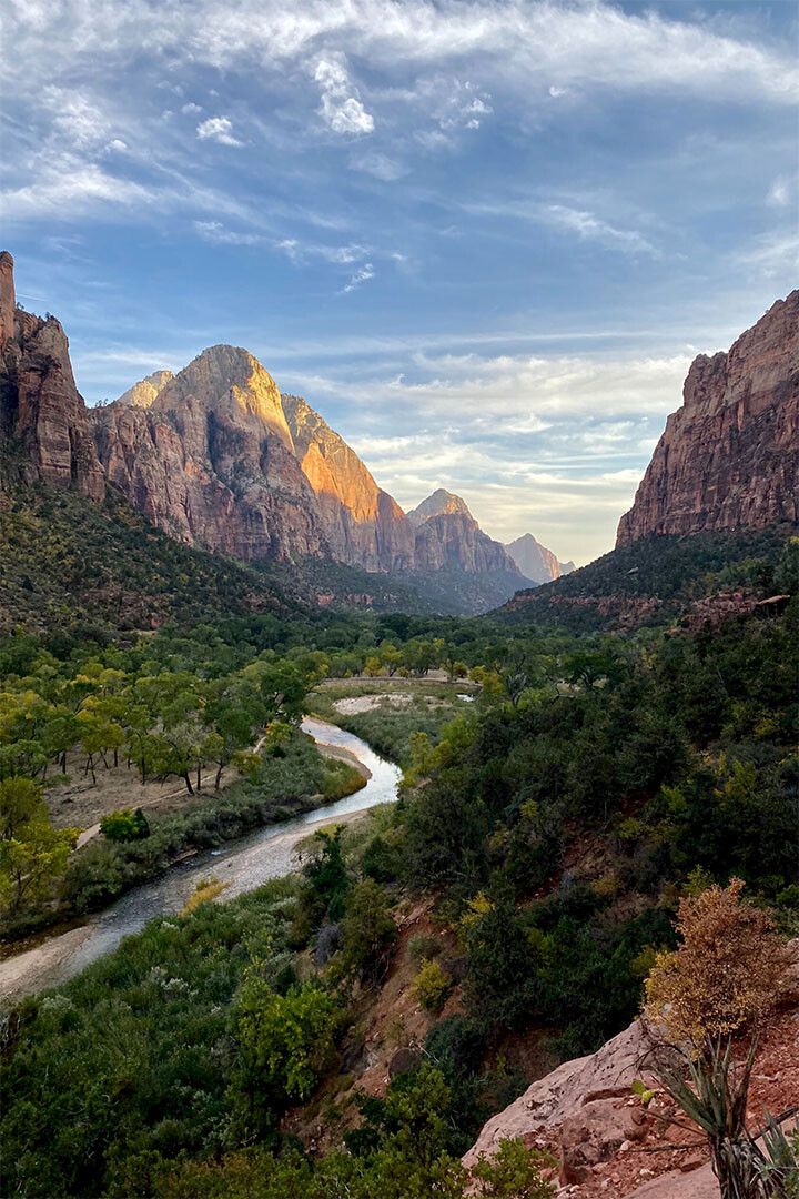 Zion National Park Overlooking Rockville Utah Photo Wall Decor Poster