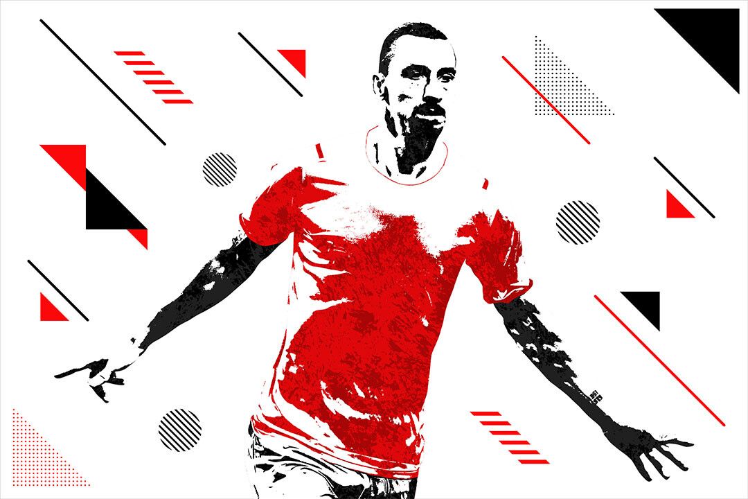 Zlatan Ibrahimovic Football Player Sports Wall Art Home Decor Poster