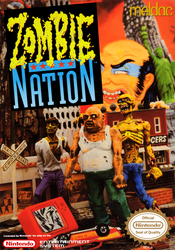 Zombie Nation (Usa) Nes Print Poster