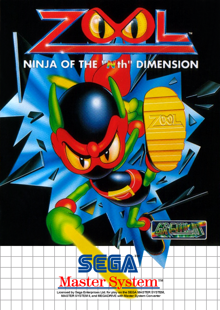 Zool Ninja Of The 'Nth' Dimension Sega Master System Print Poster
