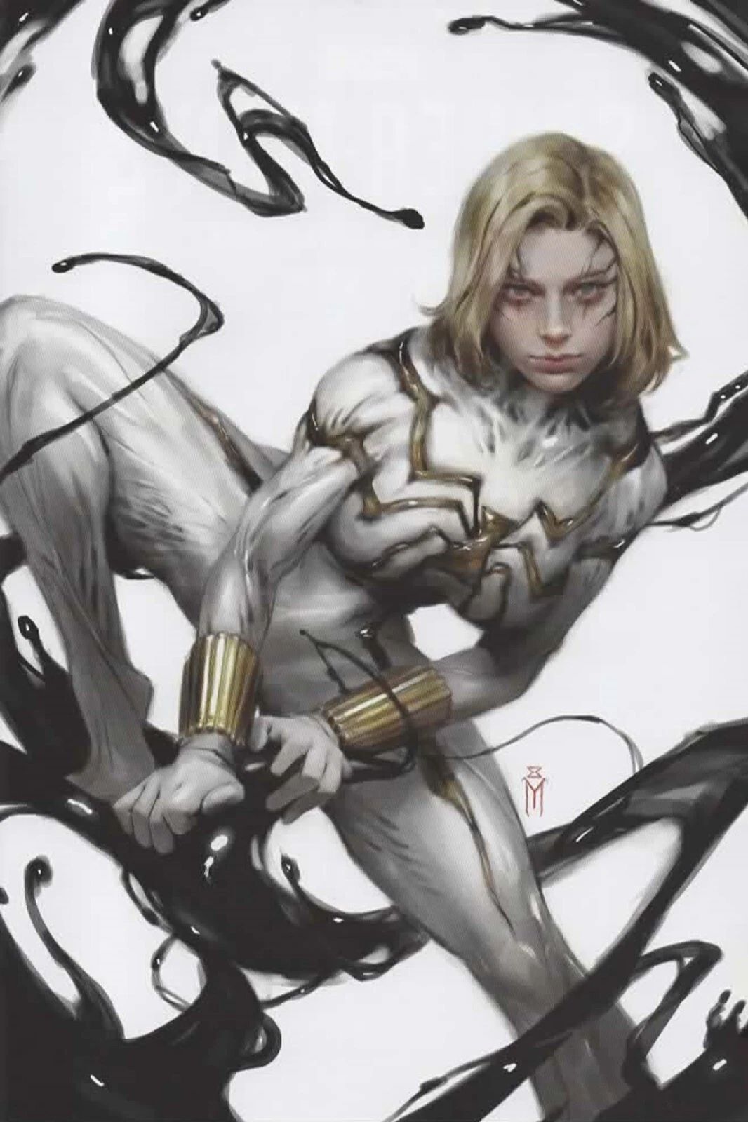 White Widow Variant Comic Poster