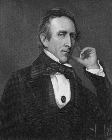 10Th Us President John Tyler Glossy Keychain Print Political Vintage Keychain