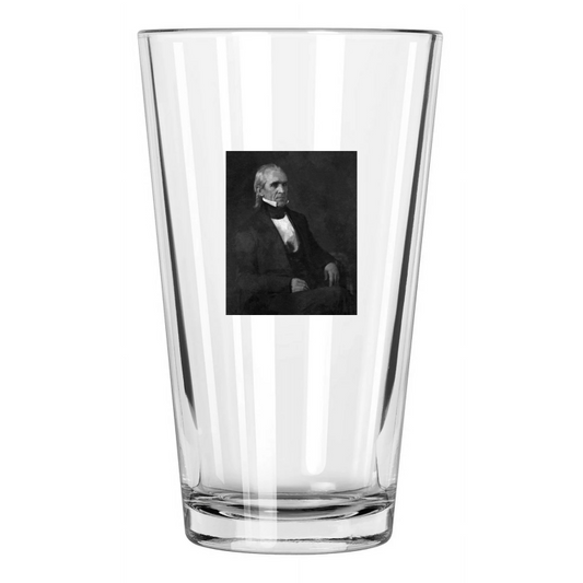 11Th Us President James K Polk Photo Political Vintage Pint Beer Drinking Glass