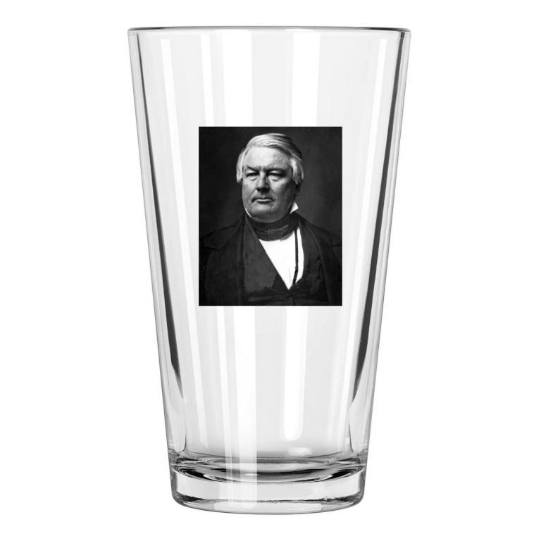 13Th Us President Millard Fillmore Photo Vintage Pint Beer Drinking Glass