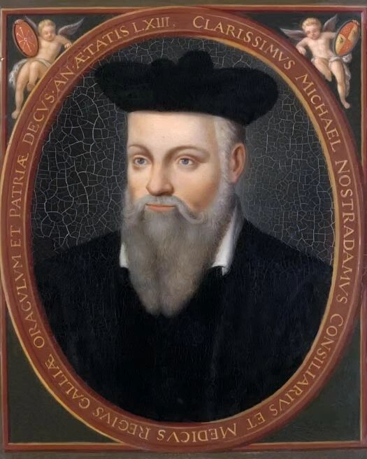 1614 Physician Nostradamus Glossy Photo Painting Print Prophet Poster