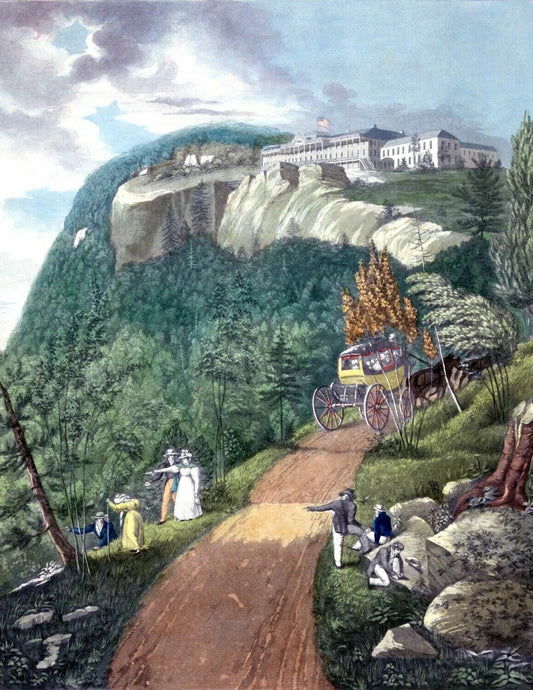 1830 Catskill Mountain House Hotel New York Art Print Reproduction