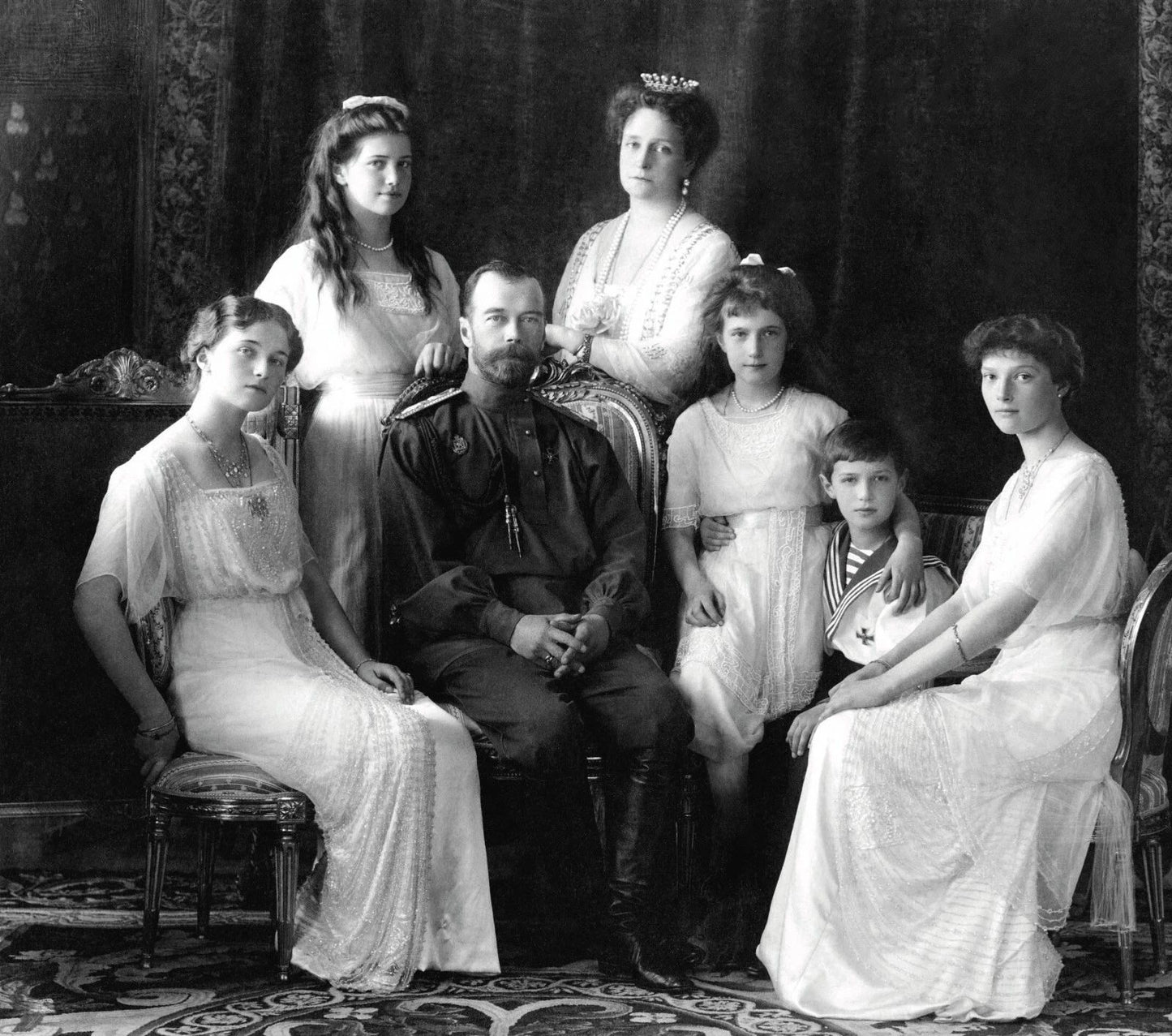 1845 Tsar Nicholas Ii Family Anastasia Russia Decor 300 Piece Jigsaw Puzzle
