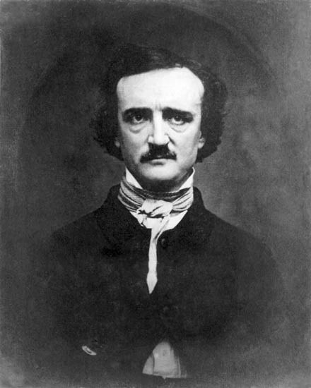 1848 American Arthur Poet Edgar Allan Poe Glossy Photo Editor Portrait