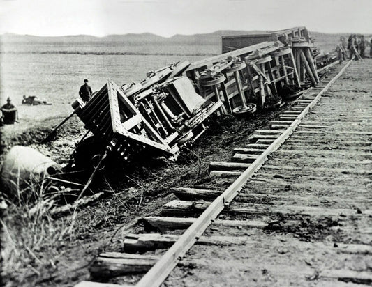 1860 Derailed Train, Manassas Va Vintagegraph Reproduction 300 PCS Jigsaw Puzzle