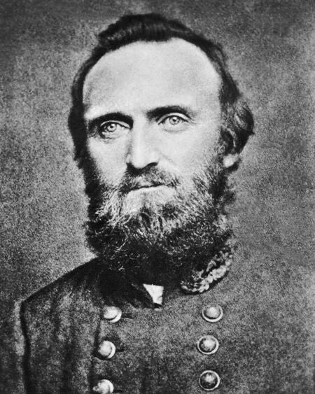 1861 Civil War Confederate General Thomas Stonewall Jackson Keychain Print