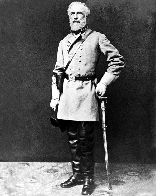 1863 Civil War Confederate General Robert E Lee Glossy Magnet Military Print