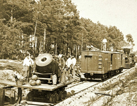 1865 13 Inch Mortar Dictator Petersburg Va Old Military Photo Reprint