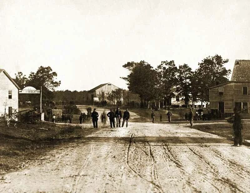 1865 Bailey'S Cross Roads Virginia Vintage Retro Old Picture Magnet Print