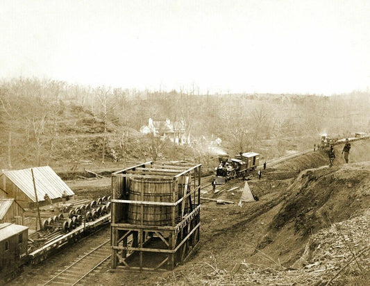 1865 Orange & Alexandria Railroad Va Old Vintage Train Photo Reprint