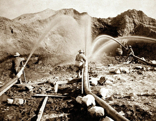 1866 Hydraulic Mining French Corral Ca Vintage Reprint 300 Piece Jigsaw Puzzle