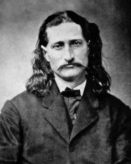 1869 Old West Hero Wild Bill Hickok Keychain Glossy Print Lawman Keychain