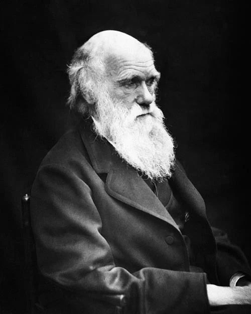 1869 Scientist Charles Robert Darwin Glossy Keychain Evolution Keychain