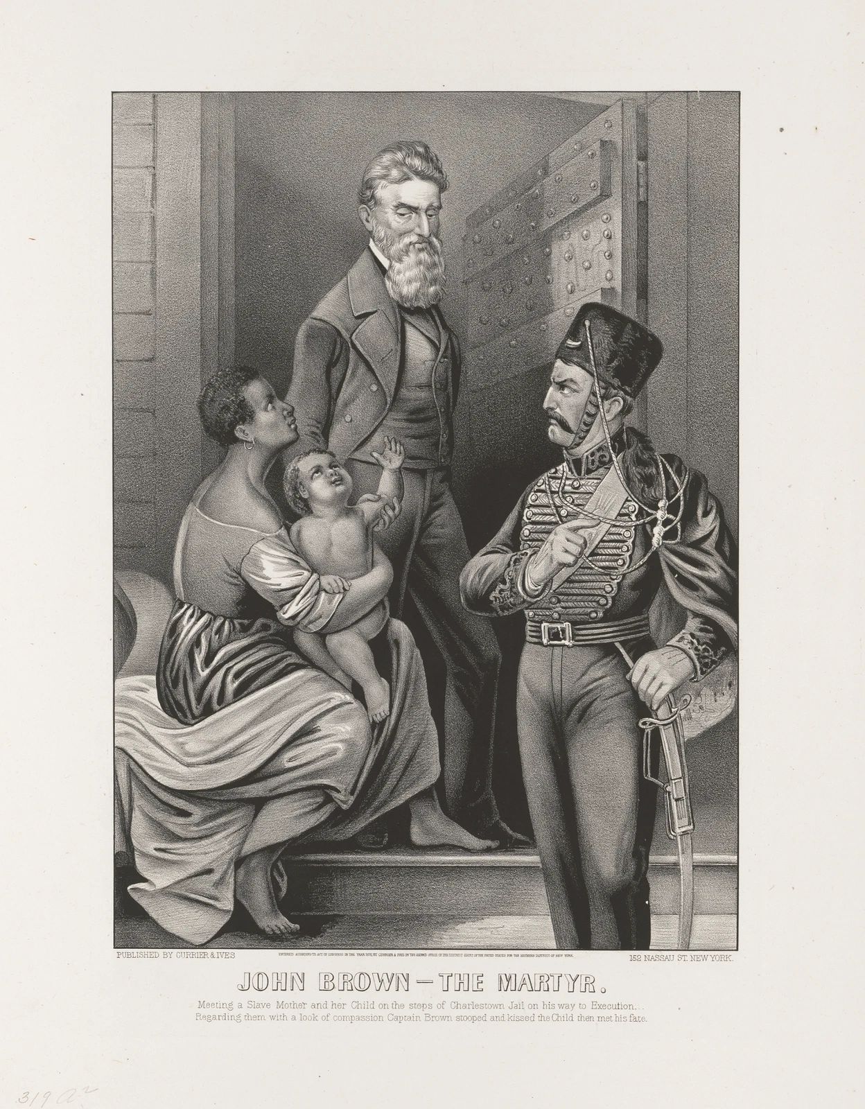1870 John Brown The Martyr Hero Freed Slaves Old Vintage Magnet 11 X 17 Reprint