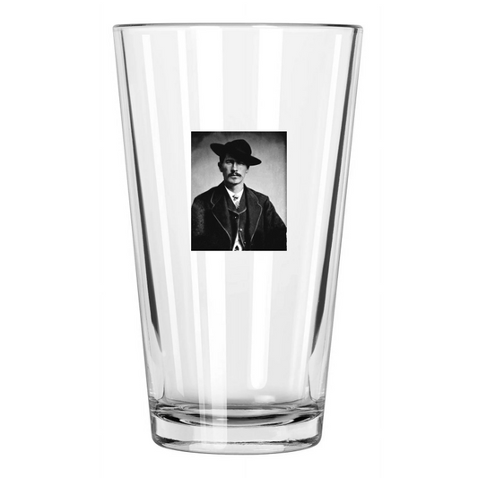 1870 Us Marshal Wyatt Earp Old West Portrait Gunfighter Pint Beer Drinking Glass