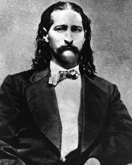 1871 Old West Hero Wild Bill Hickok Glossy Magnet Lawman Magnet