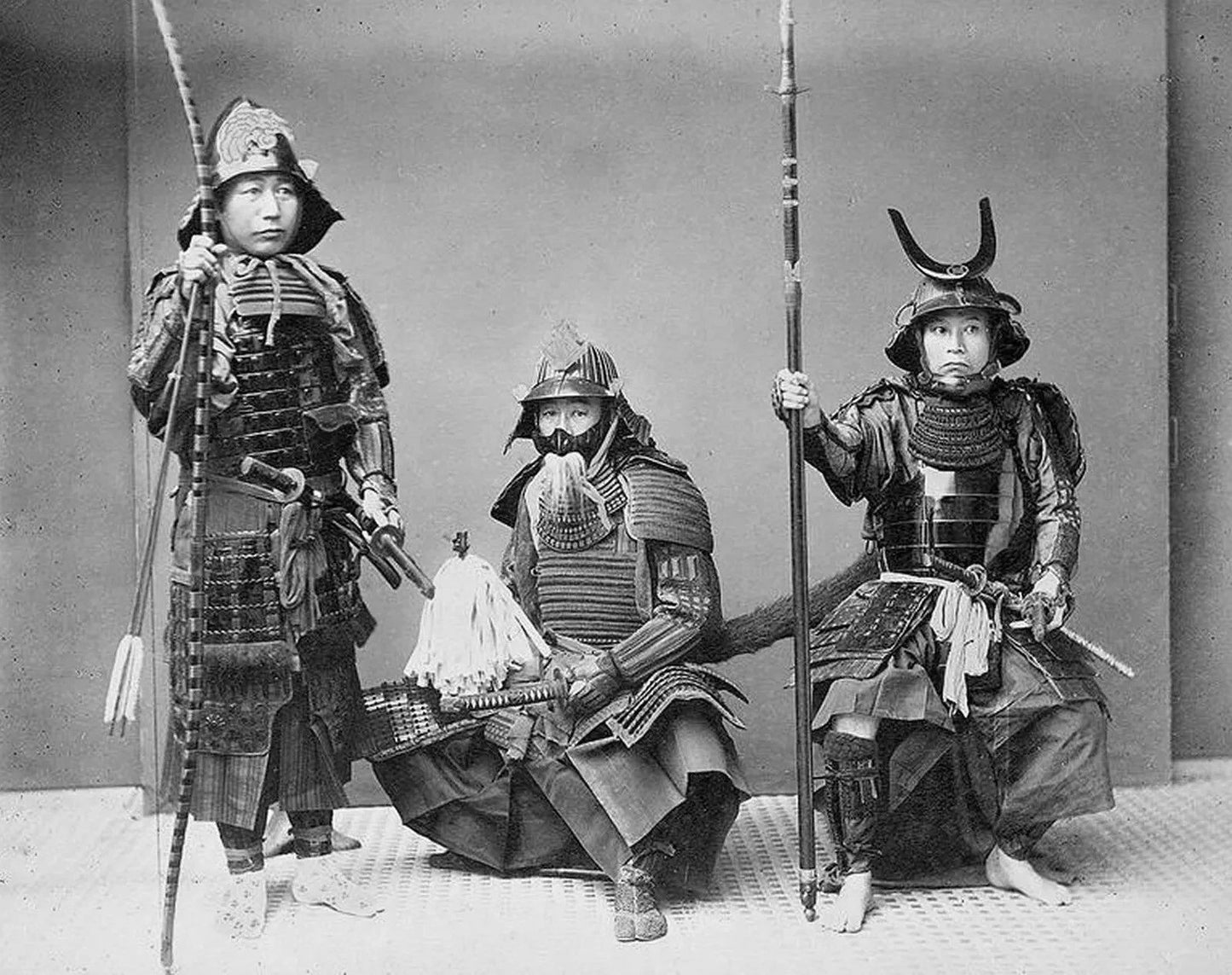 1880S Samurai Meiji Era Of Fuedal Japan Traditional Armour Picture Magnet