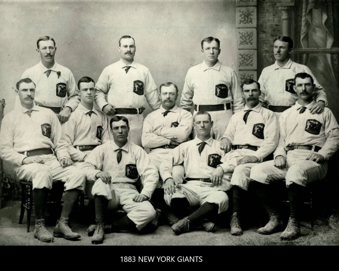 1883 New York Giants Ny Team Magnet Baseball Picture Mlb