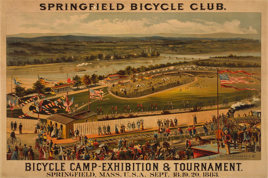 1883 Springfield Bicycle Club Tournament Vintage Cycling Keychain