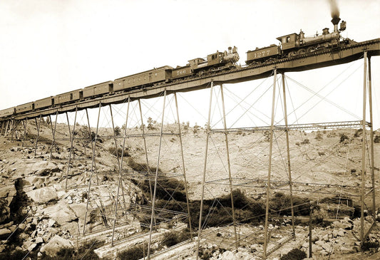 1885 Dale Creek Bridge Sherman Wyoming Old Magnet Reprint