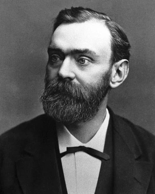 1885 Inventor Engineer Alfred Nobel Glossy Photo Nobel Prize Print Portrait