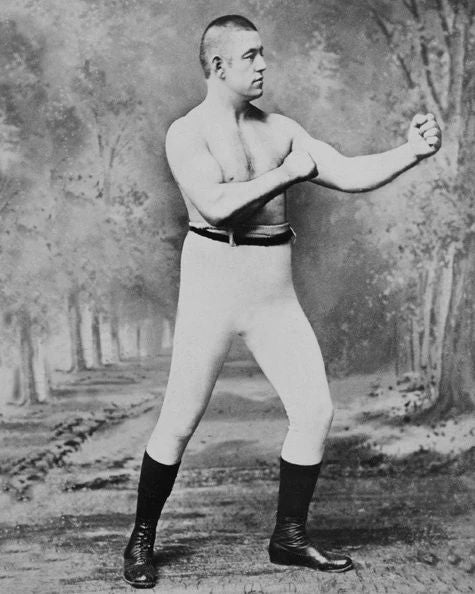 1885 John L Sullivan Glossy Photo Boxing Heavyweight Print Famous Boxer