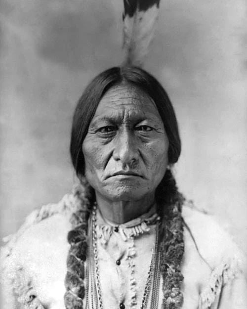 1885 Native American Chief Sitting Bull Glossy Photo Sioux Indian Print 1