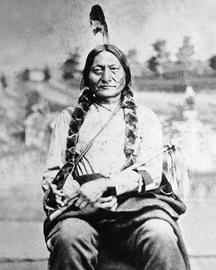 1885 Native American Chief Sitting Bull Glossy Photo Sioux Indian Print 2