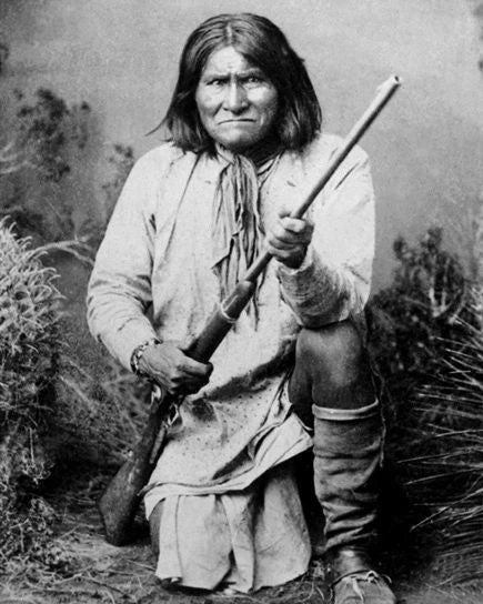 1886 Native American Indian Geronimo Glossy Photo Apache Leader Print