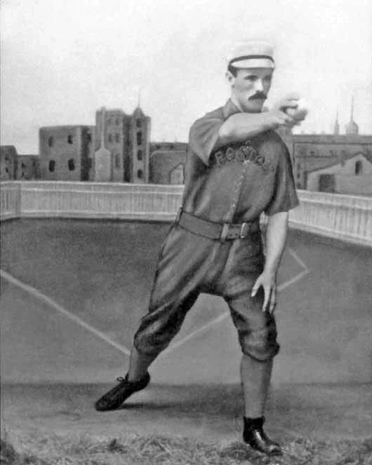 1887 Boston Beaneaters John Clarkson Glossy Photo Baseball Print Hof 63