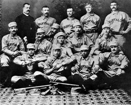 1887 Buffalo Bison Frank Grant Glossy Photo Baseball Print Poster Hof 06