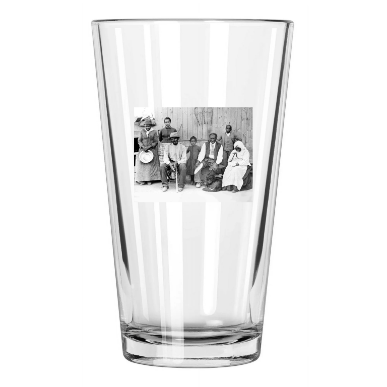 1887 Harriet Tubman And Family Photo Historical Pint Beer Drinking Glass