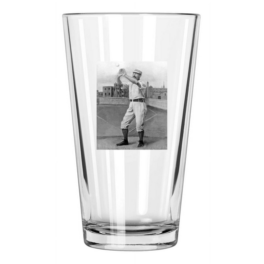 1887 New York Gothams William 'Buck' Ewing Vintage Pint Beer Drinking Glass
