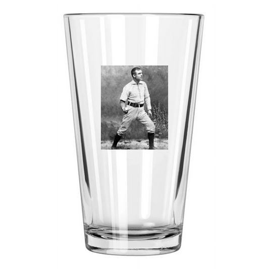 1888 New York Giants Mickey Welch Photo Baseball Hof 73 Pint Beer Drinking Glass